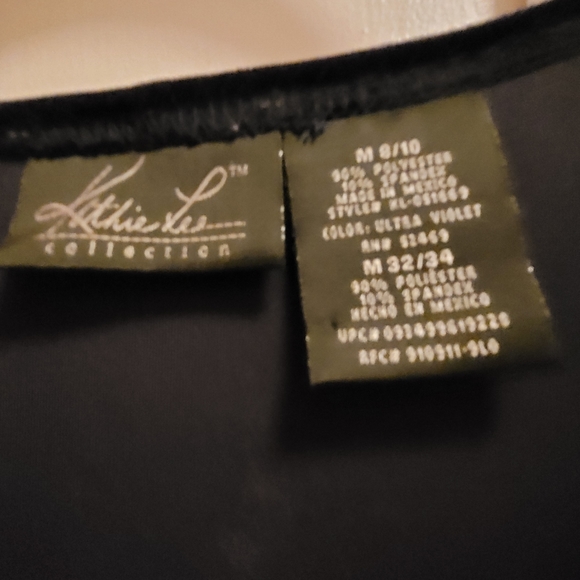 Kathie Lee Collection Midnight Velvet Dress - Picture 3 of 3